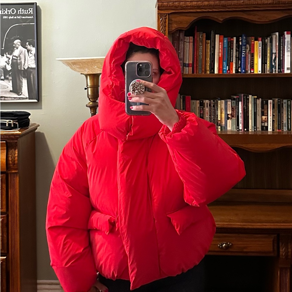 KHY Scarlet Red Standard Puffer Jacket Size L